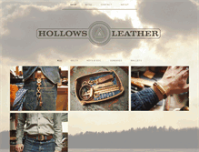 Tablet Screenshot of hollowsleather.com